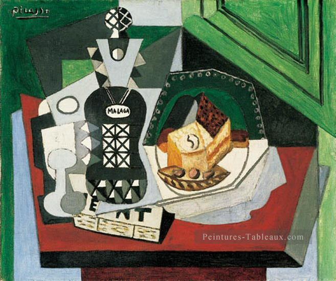 La bouteille Malaga 1919 cubisme Pablo Picasso Peintures à l'huile